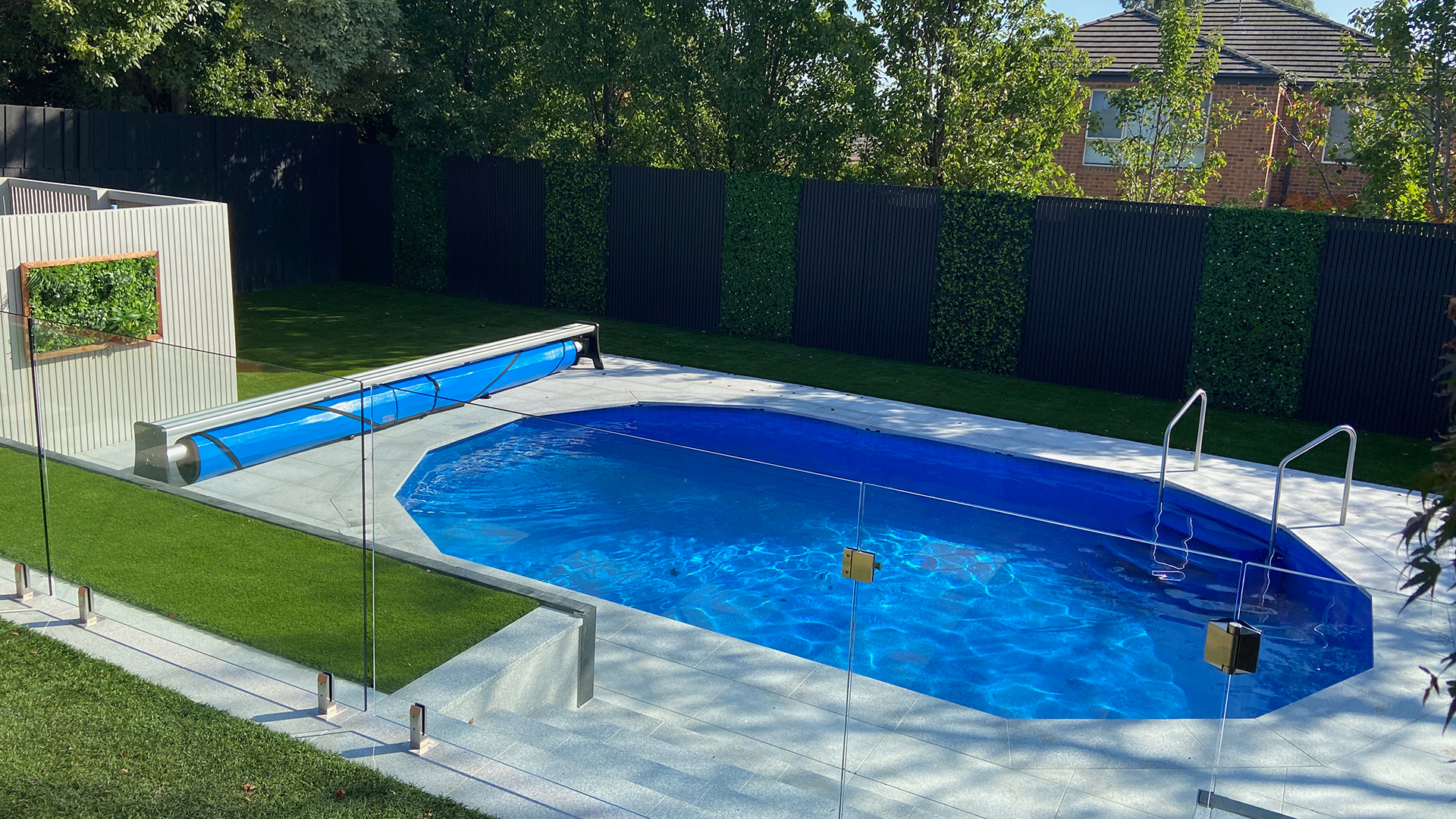 Melbourne backyard pool completed by Poolsabove